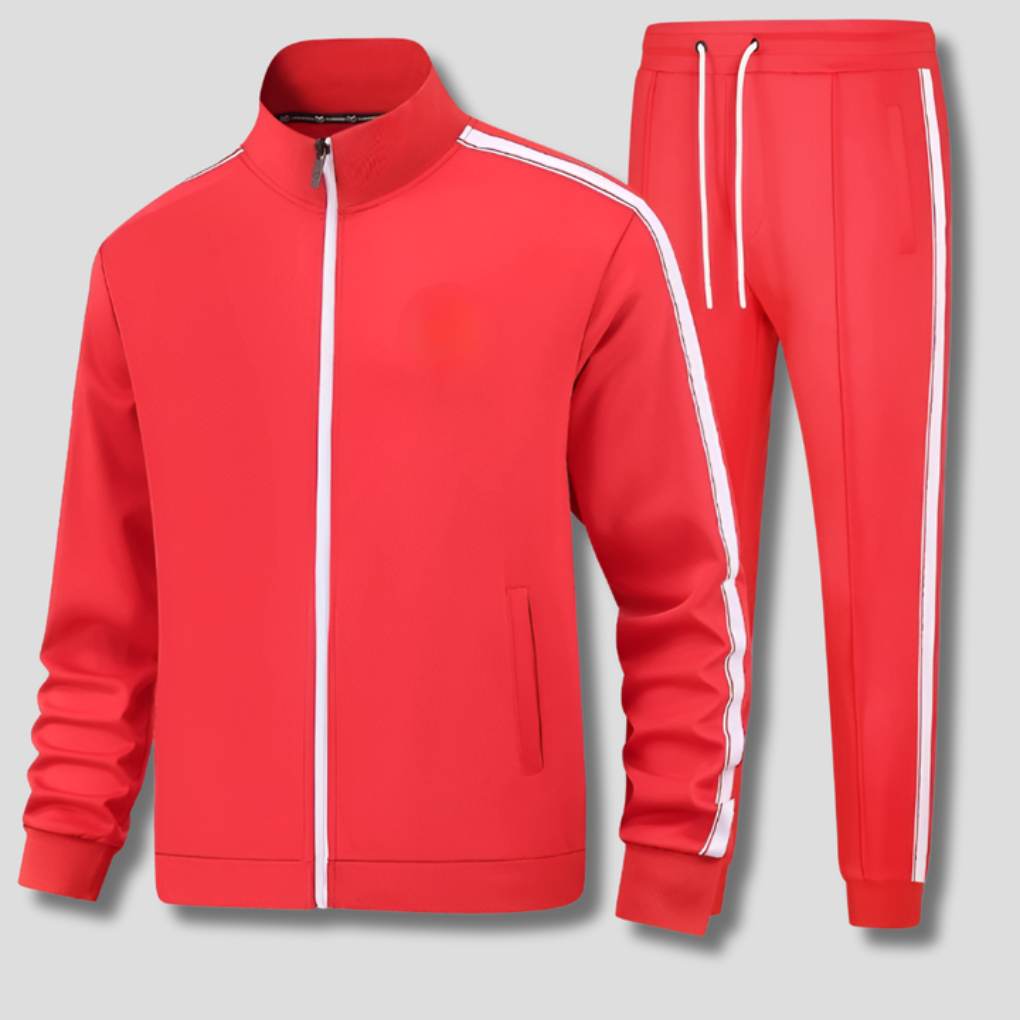 Men's Striped Athletic Tracksuit