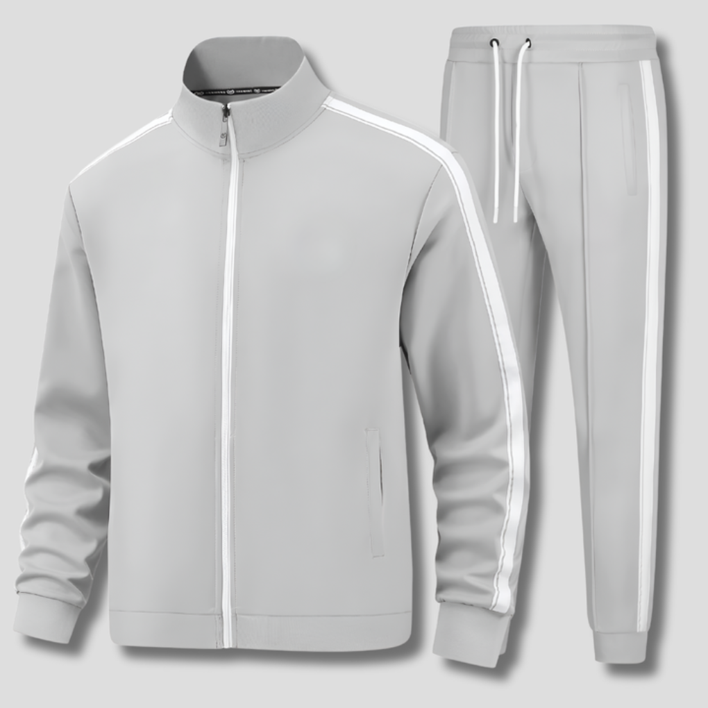 Men's Striped Athletic Tracksuit