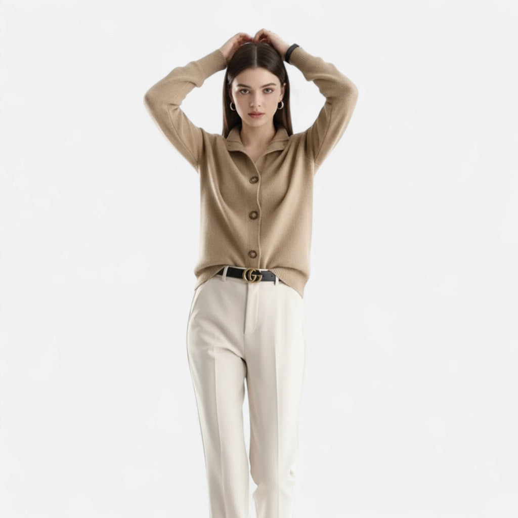 Women's Stand-Collar Knit Coat