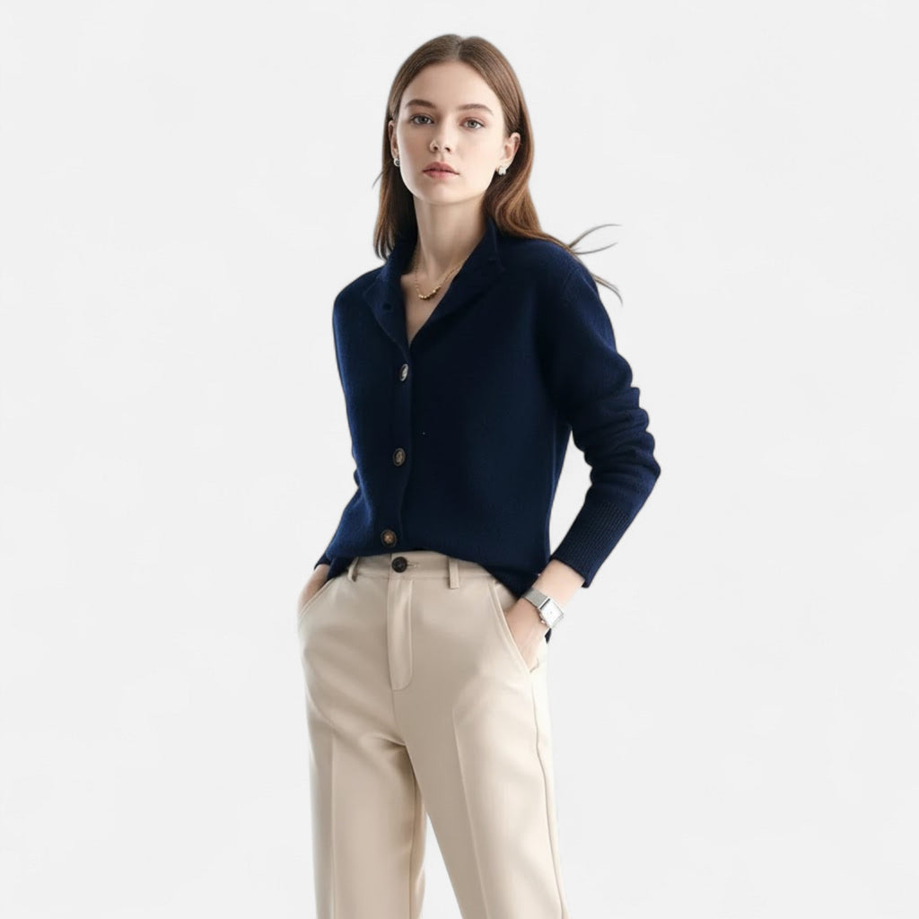 Women's Stand-Collar Knit Coat