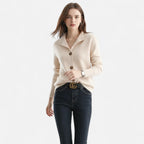 Women's Stand-Collar Knit Coat