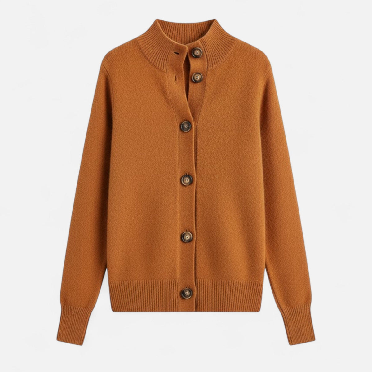 Women's Stand-Collar Knit Coat