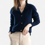 Women's Stand-Collar Knit Coat