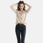 Women's Stand-Collar Knit Coat