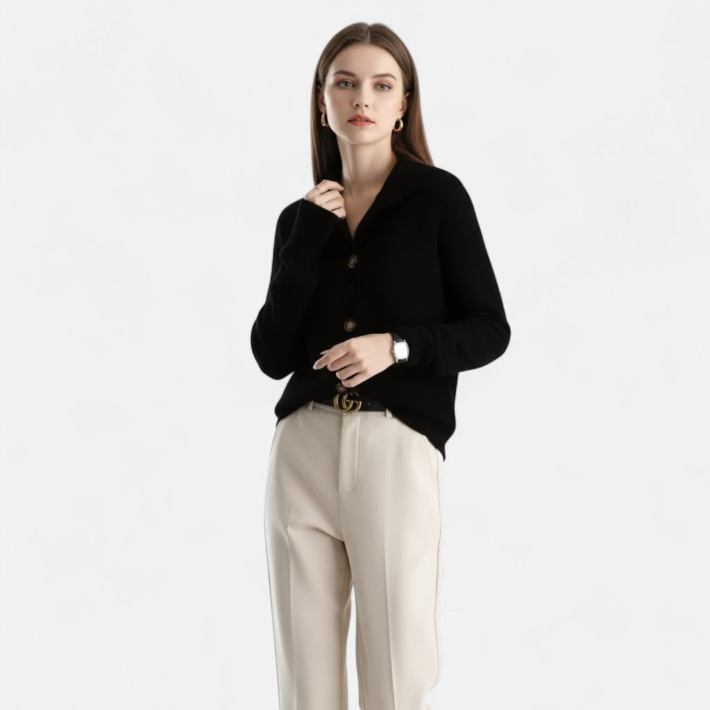 Women's Stand-Collar Knit Coat