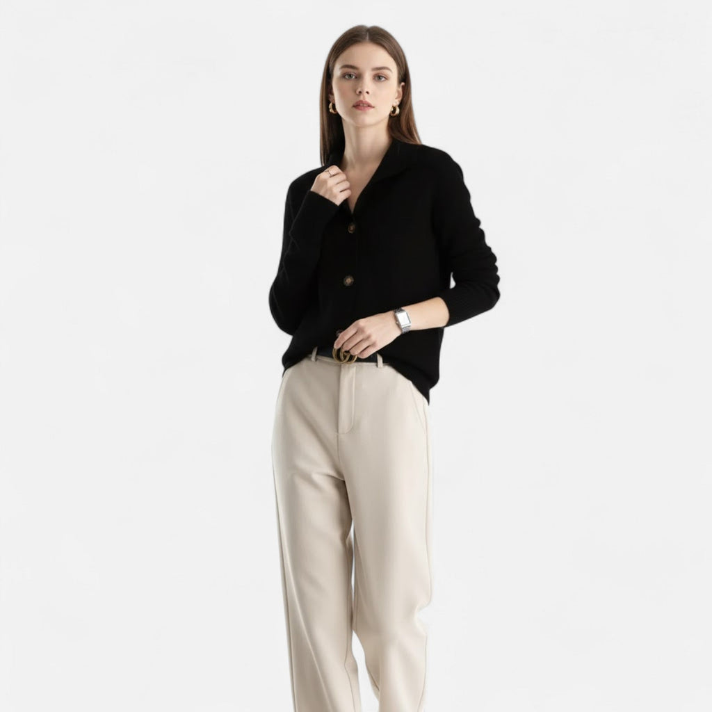 Women's Stand-Collar Knit Coat