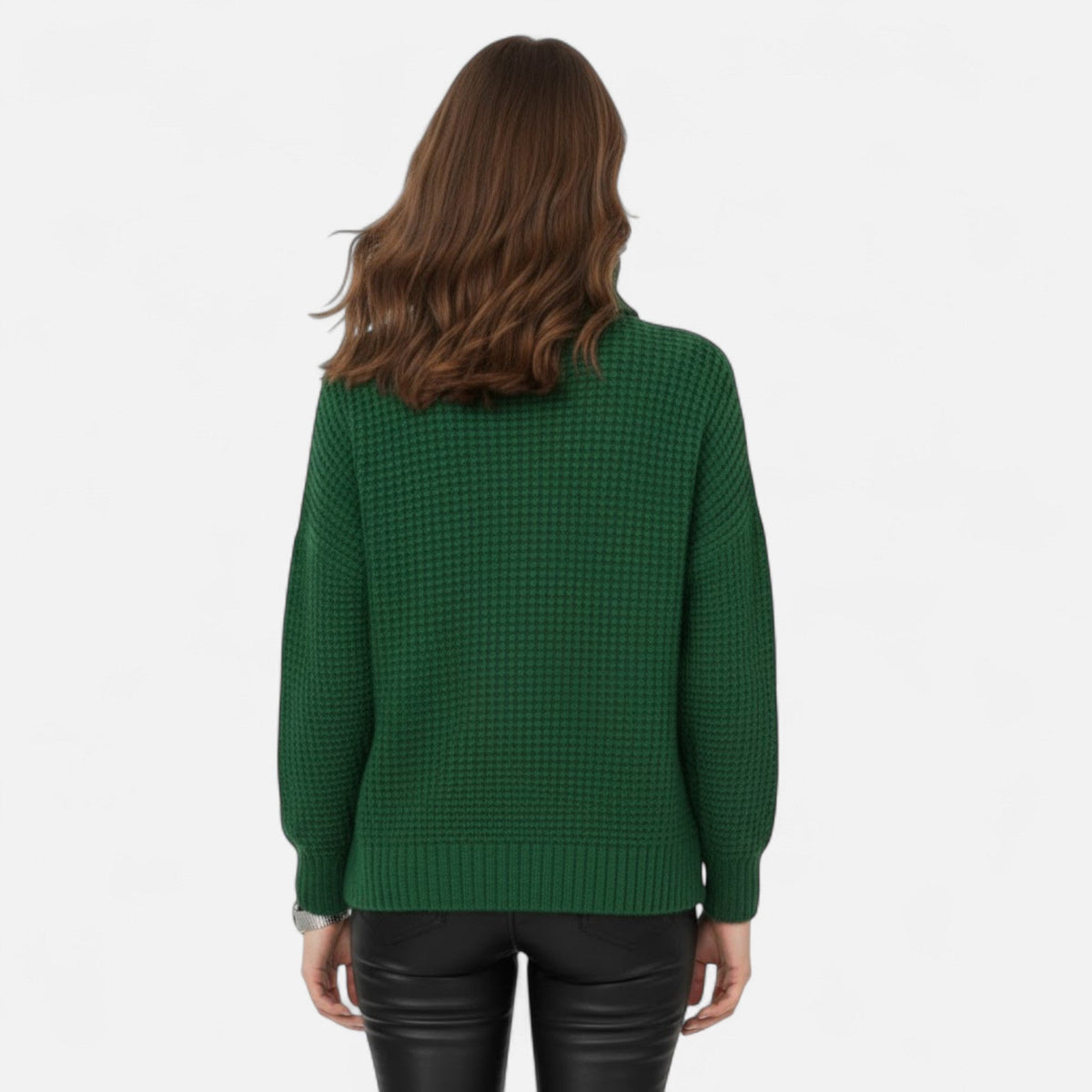 Women's Wool-Blend Roll Neck Jumper