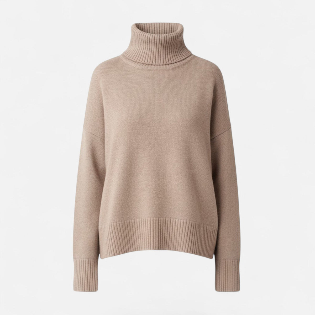 Women's Oversized Wool-Blend Roll Neck Jumper