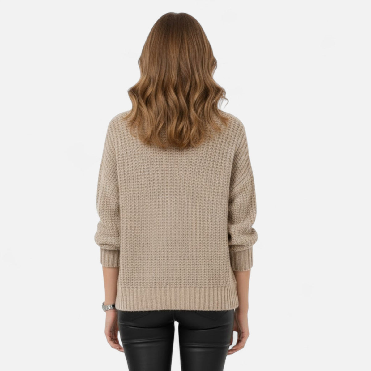 Women's Wool-Blend Roll Neck Jumper