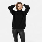 Women's Wool-Blend Roll Neck Jumper