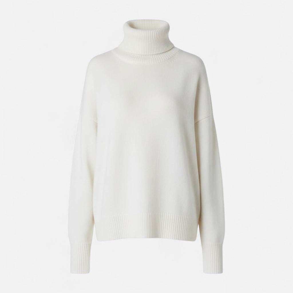 Women's Oversized Wool-Blend Roll Neck Jumper