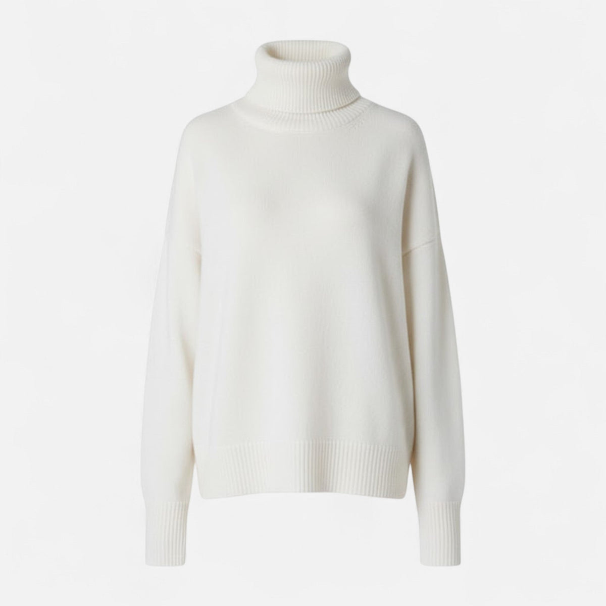 Women's Oversized Wool-Blend Roll Neck Jumper