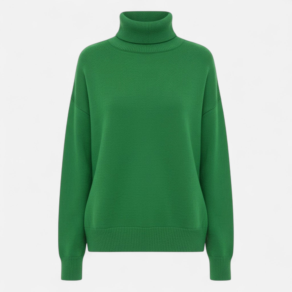 Women's Oversized Wool-Blend Roll Neck Jumper