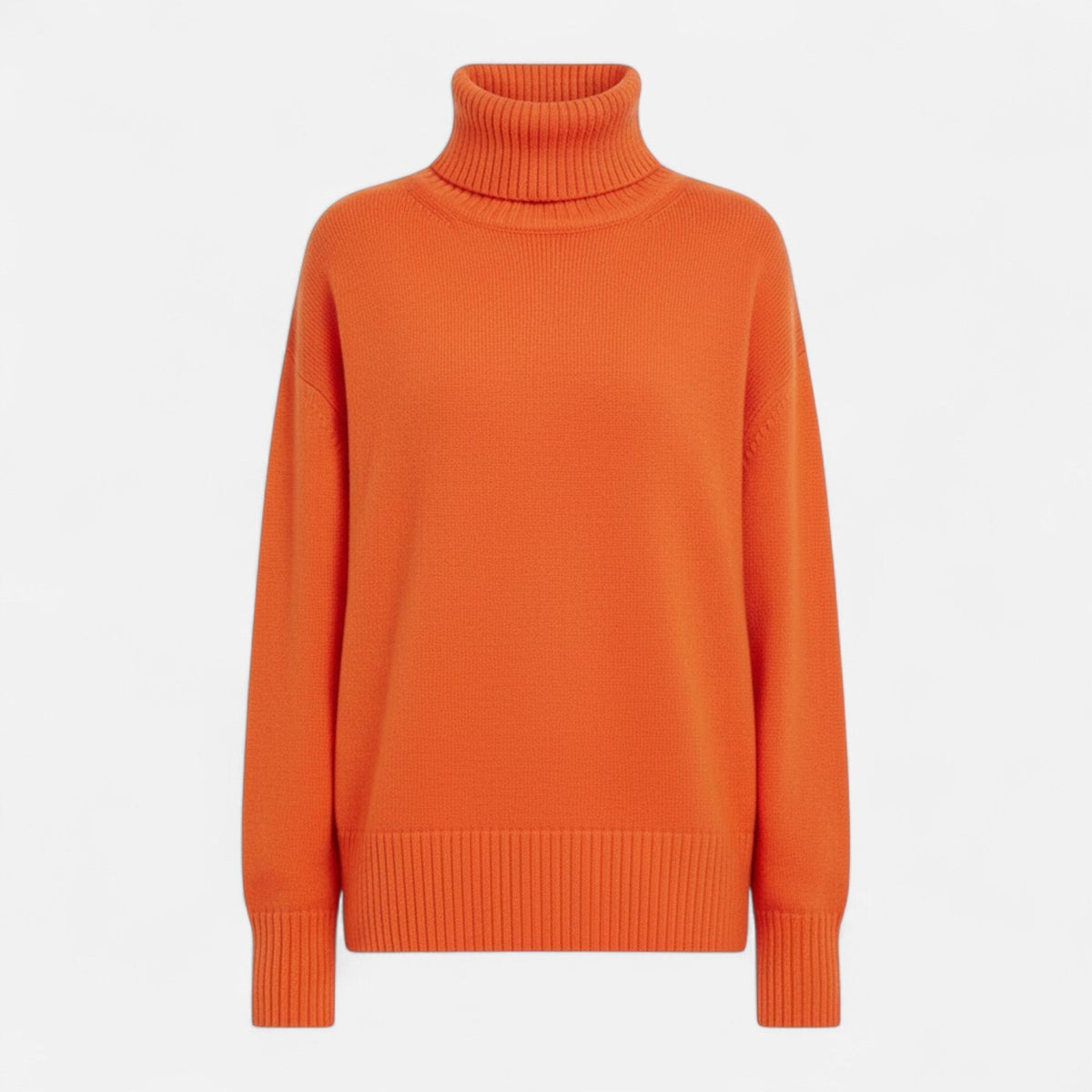 Women's Oversized Wool-Blend Roll Neck Jumper