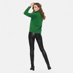 Women's Oversized Wool-Blend Roll Neck Jumper