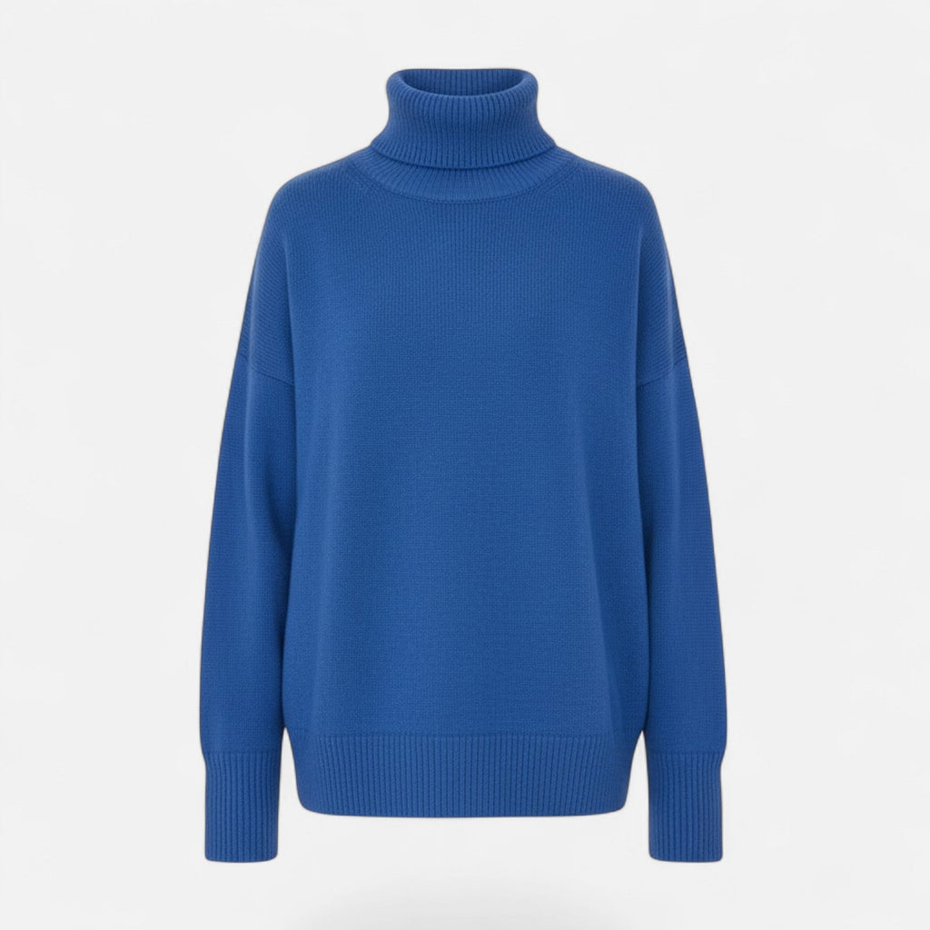 Women's Oversized Wool-Blend Roll Neck Jumper