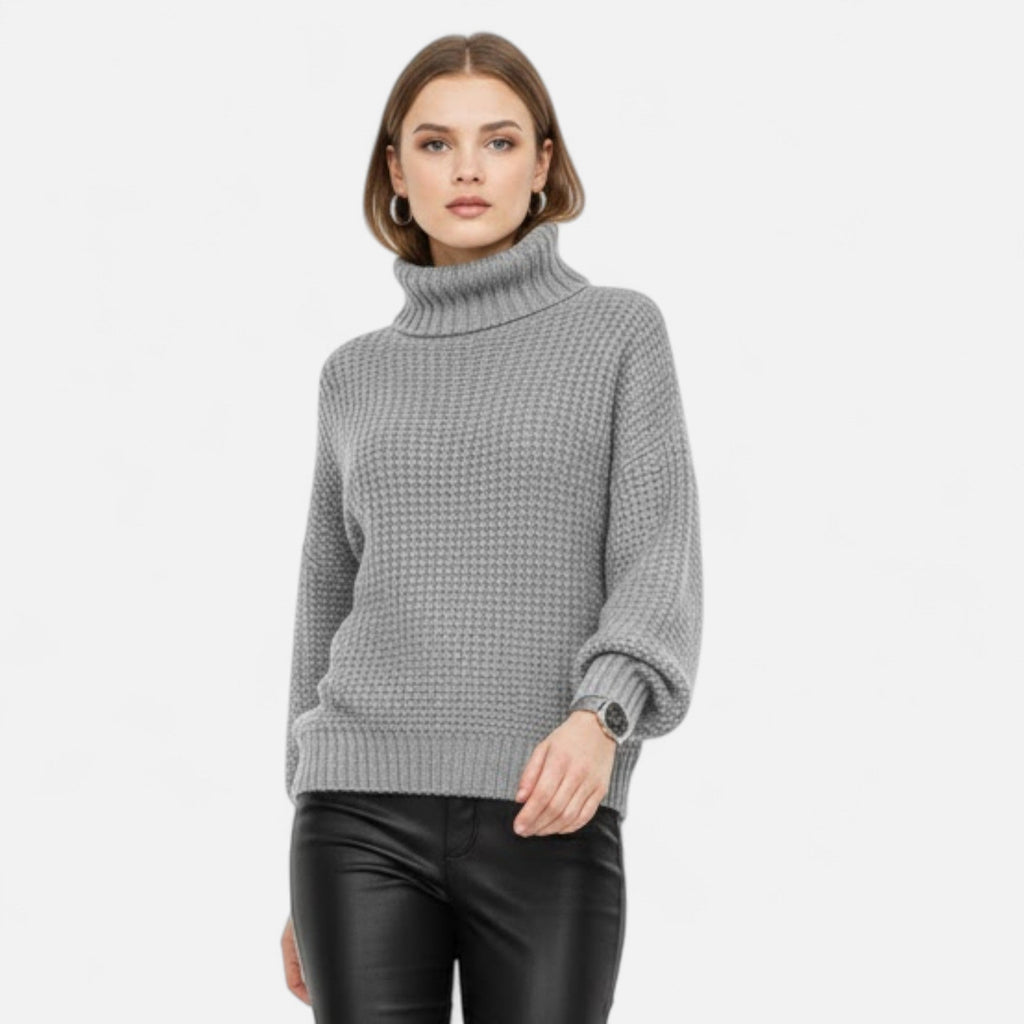 Women's Wool-Blend Roll Neck Jumper