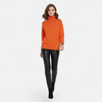 Women's Oversized Wool-Blend Roll Neck Jumper