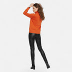 Women's Oversized Wool-Blend Roll Neck Jumper