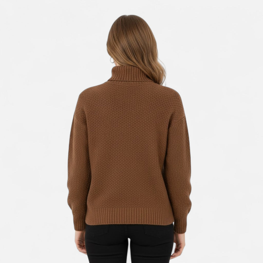 Women's Wool-Blend Roll Neck Jumper