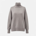 Women's Oversized Wool-Blend Roll Neck Jumper