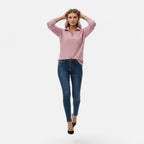 Women's Zip-Front Stand-Collar Jumper