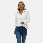 Women's Zip-Front Stand-Collar Jumper