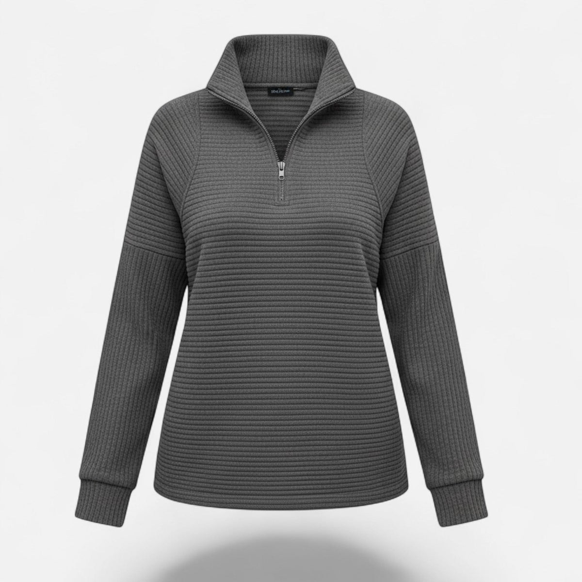 Women's Zip-Front Stand-Collar Jumper