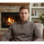 Men's Funnel Neck Quarter Zip Jumper