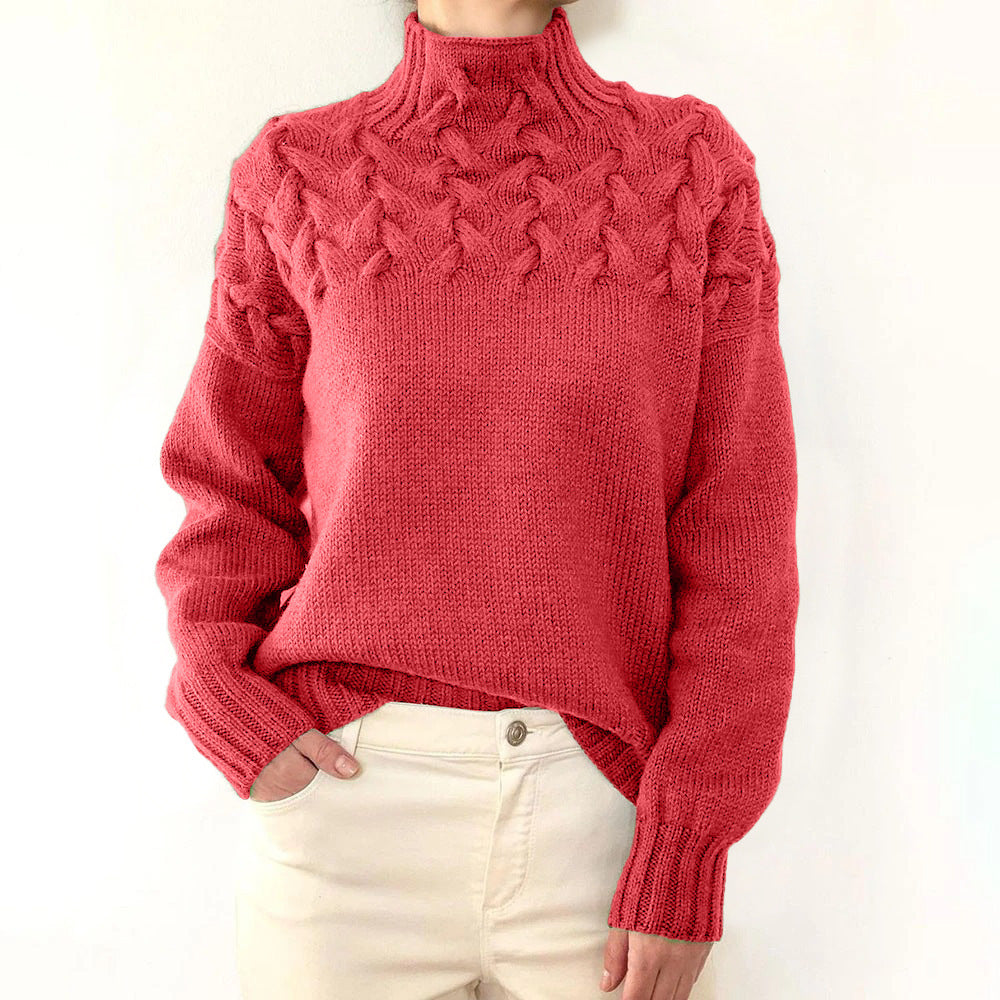 Women's Ribbed Cable Knit Jumper