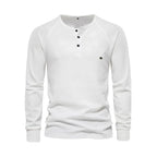 Men's Button Neck Long Sleeve Henley