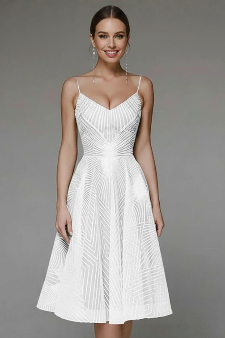 Women's Sculpted Fit-and-Flare Dress