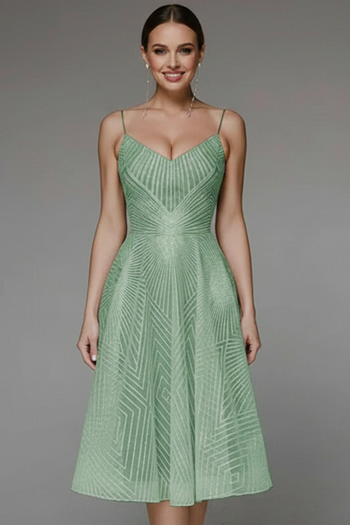 Women's Sculpted Fit-and-Flare Dress
