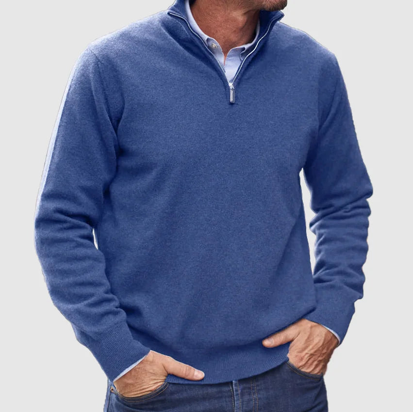 Men's Refined Knit Quarter Zip Jumper