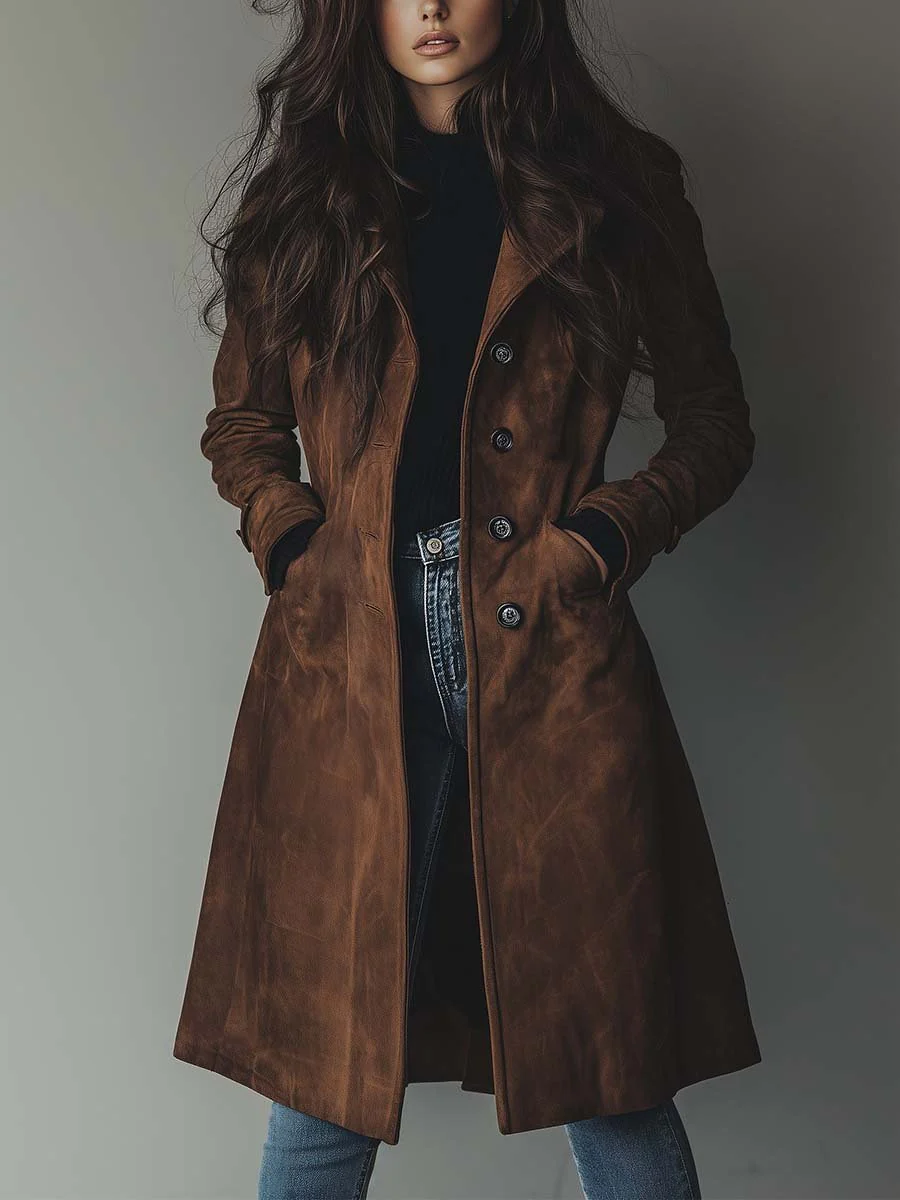 Women's Longline Trench Overcoat