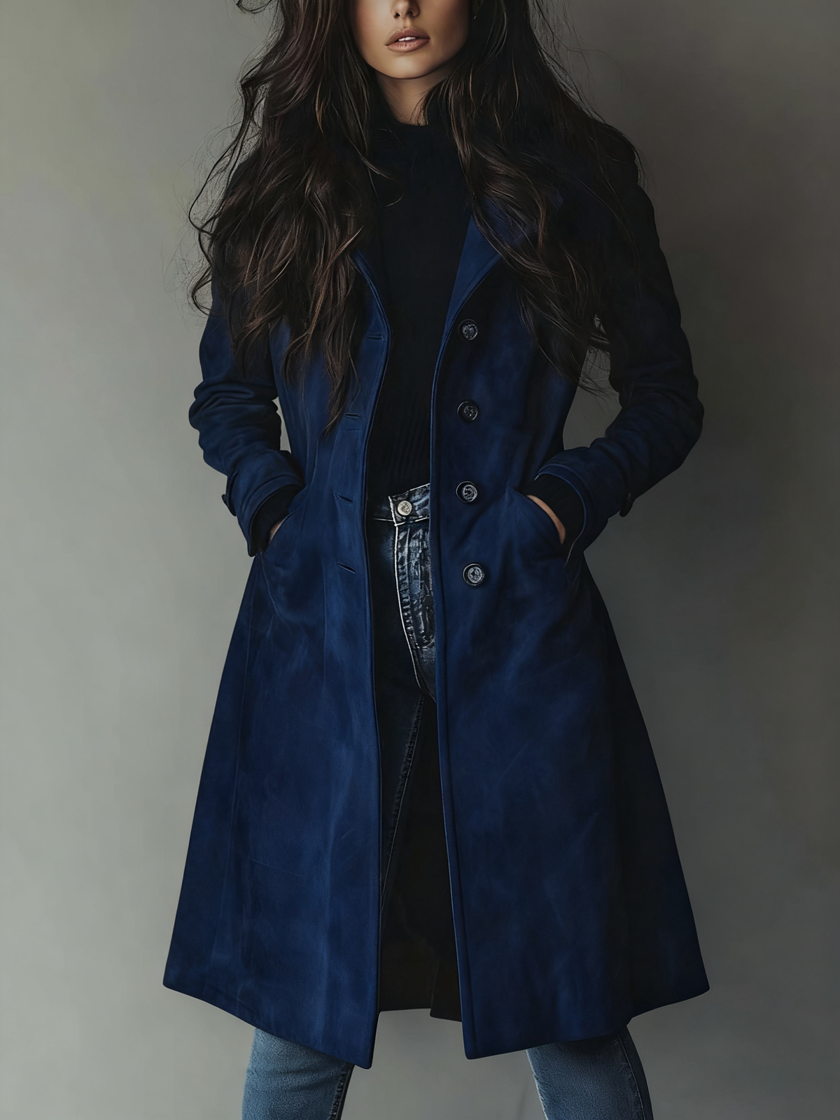 Women's Longline Trench Overcoat