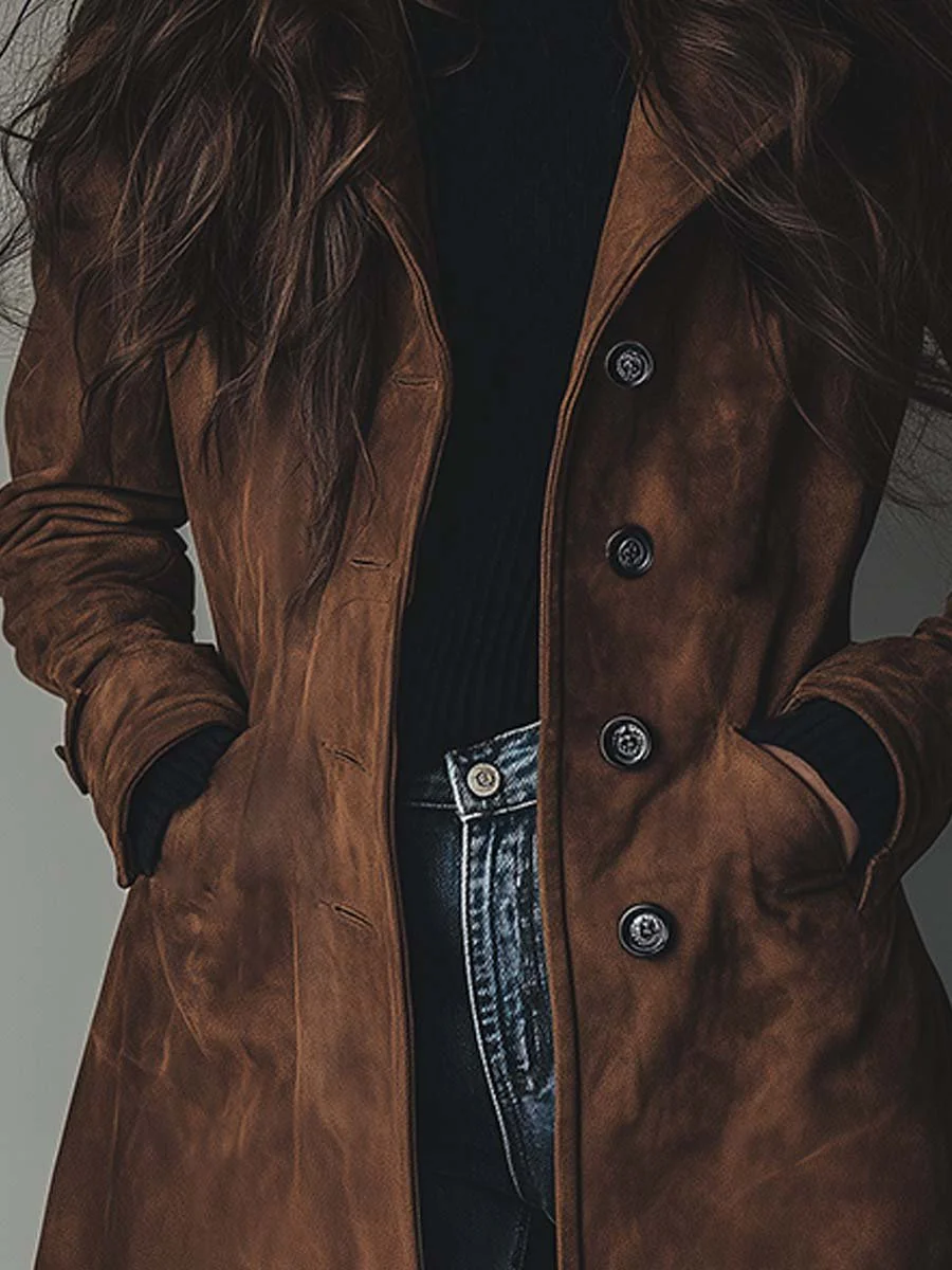 Women's Longline Trench Overcoat