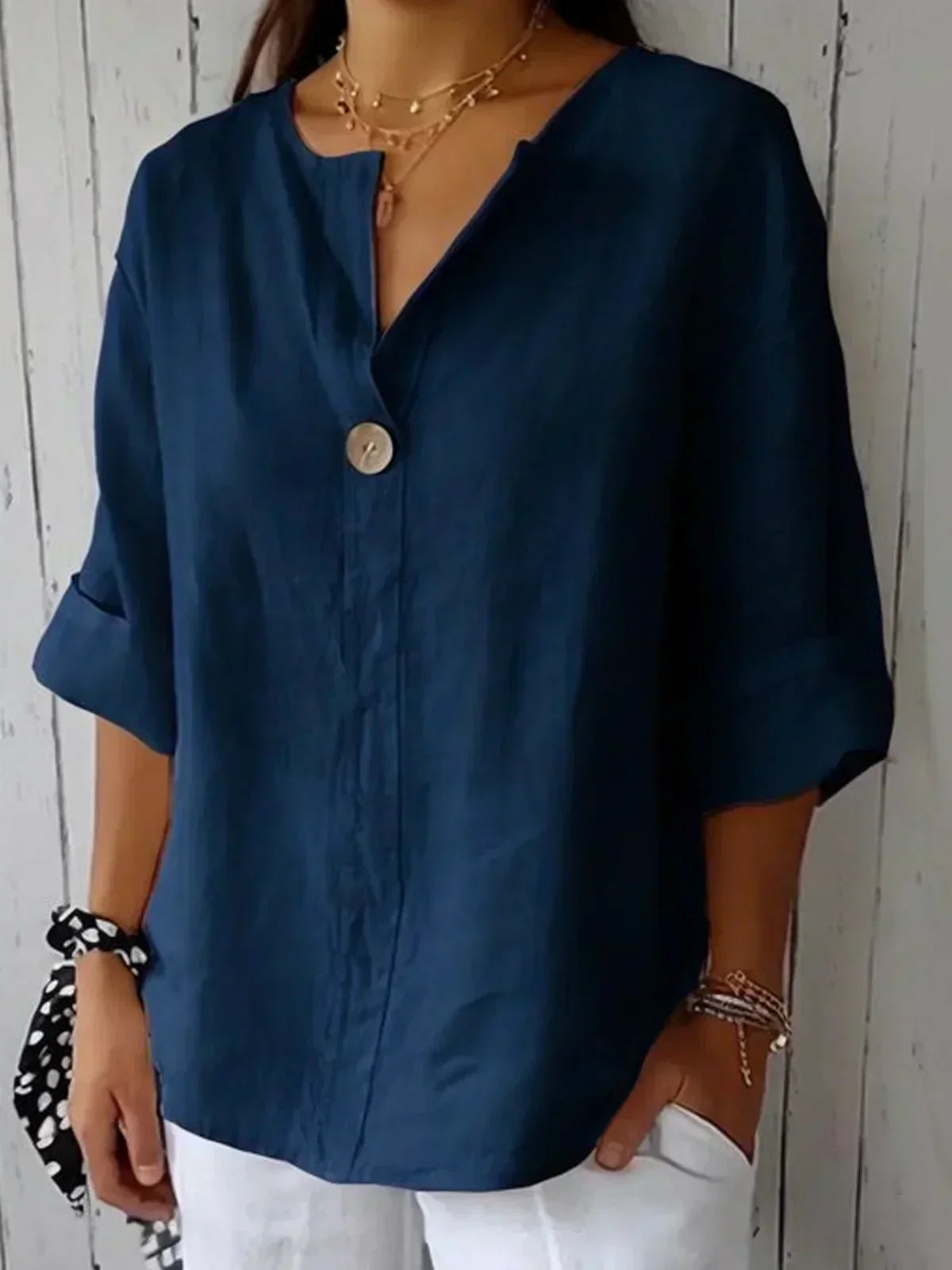 Women's V-Neck Blouse