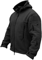 Men's Hooded Multi Pocket Fleece Jacket