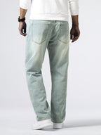 Men's Washed Straight Leg Denim