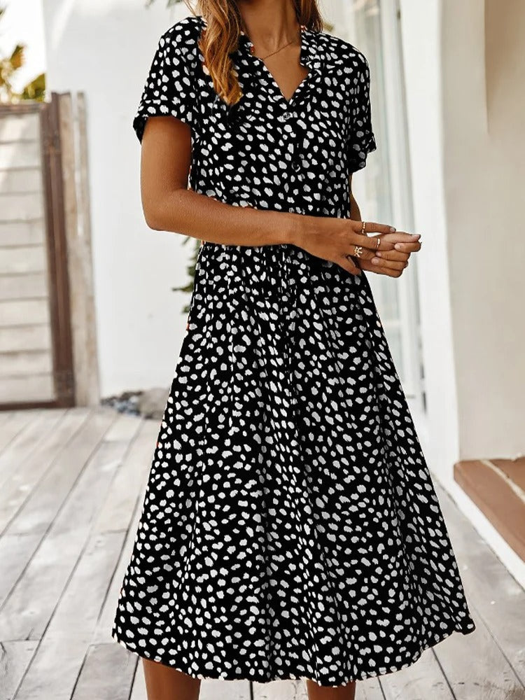 Women's Printed Midi Summer Dress