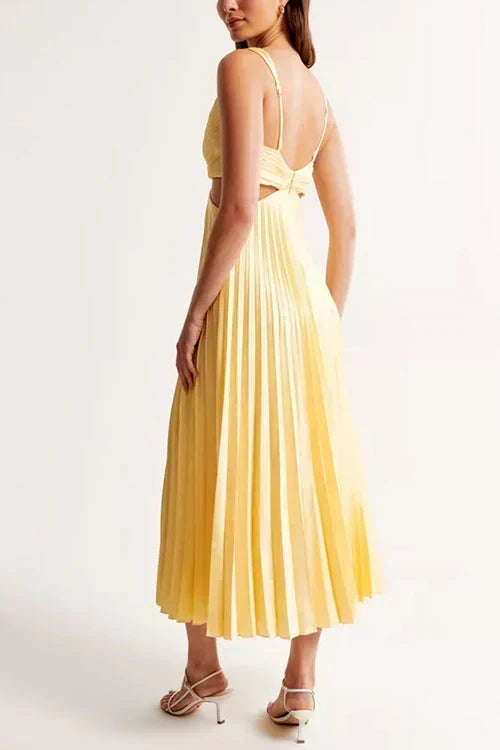 Women's Pleated Maxi Dress