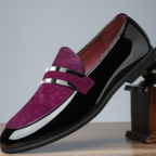 Men's Suede Detail Slip-On Loafers