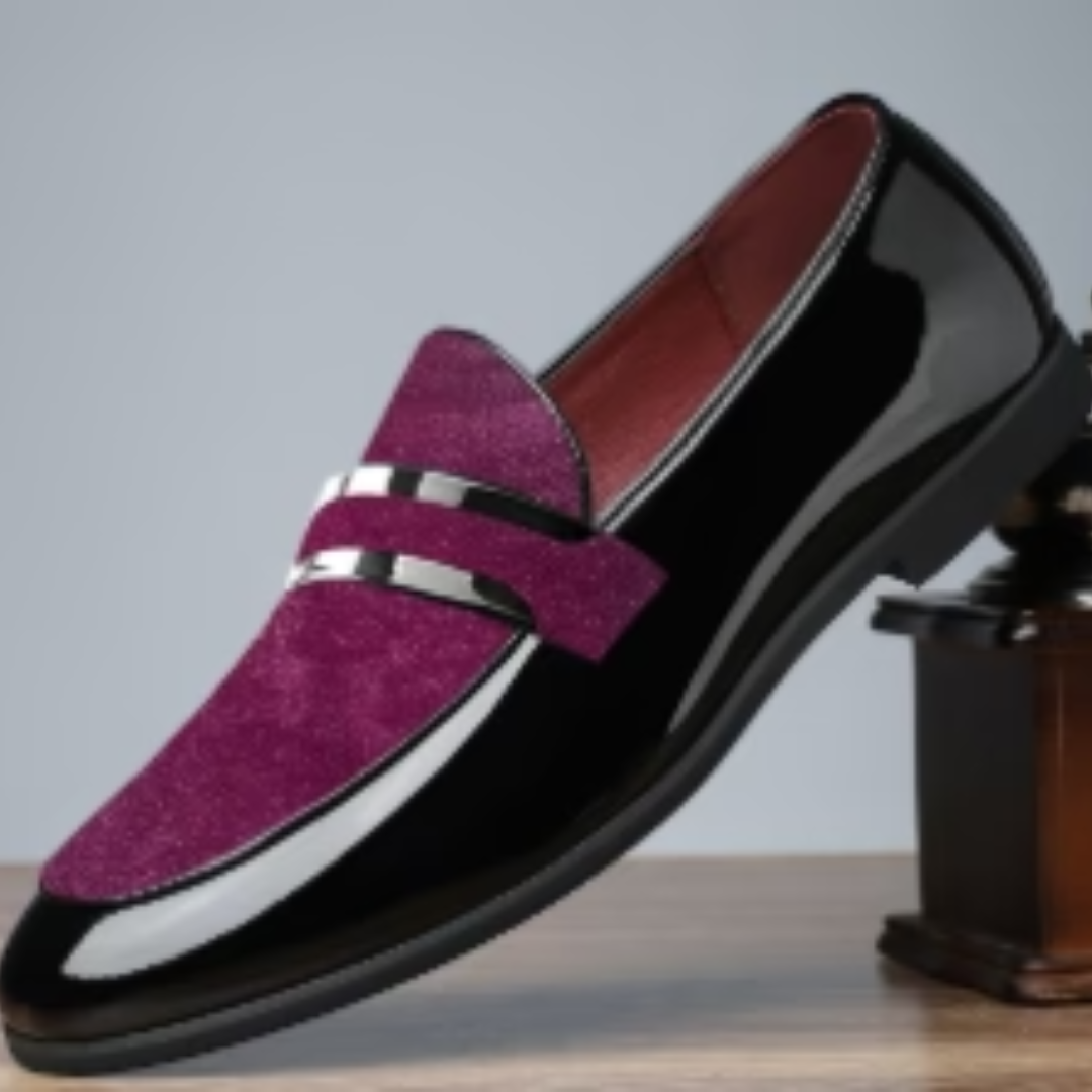 Men's Suede Detail Slip-On Loafers
