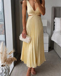 Women's Wedding Pleated Midi Dress