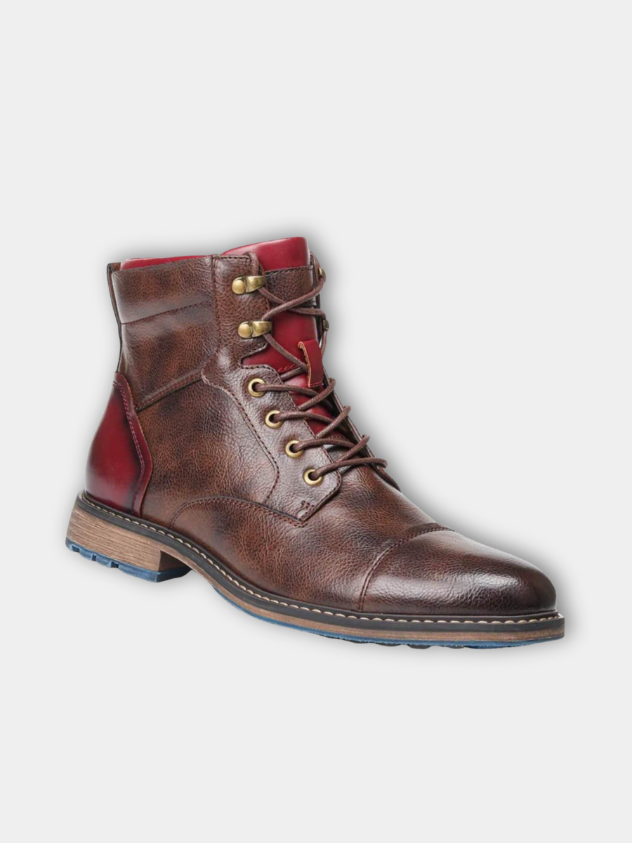 Men's Cap Toe Side Zip Boots
