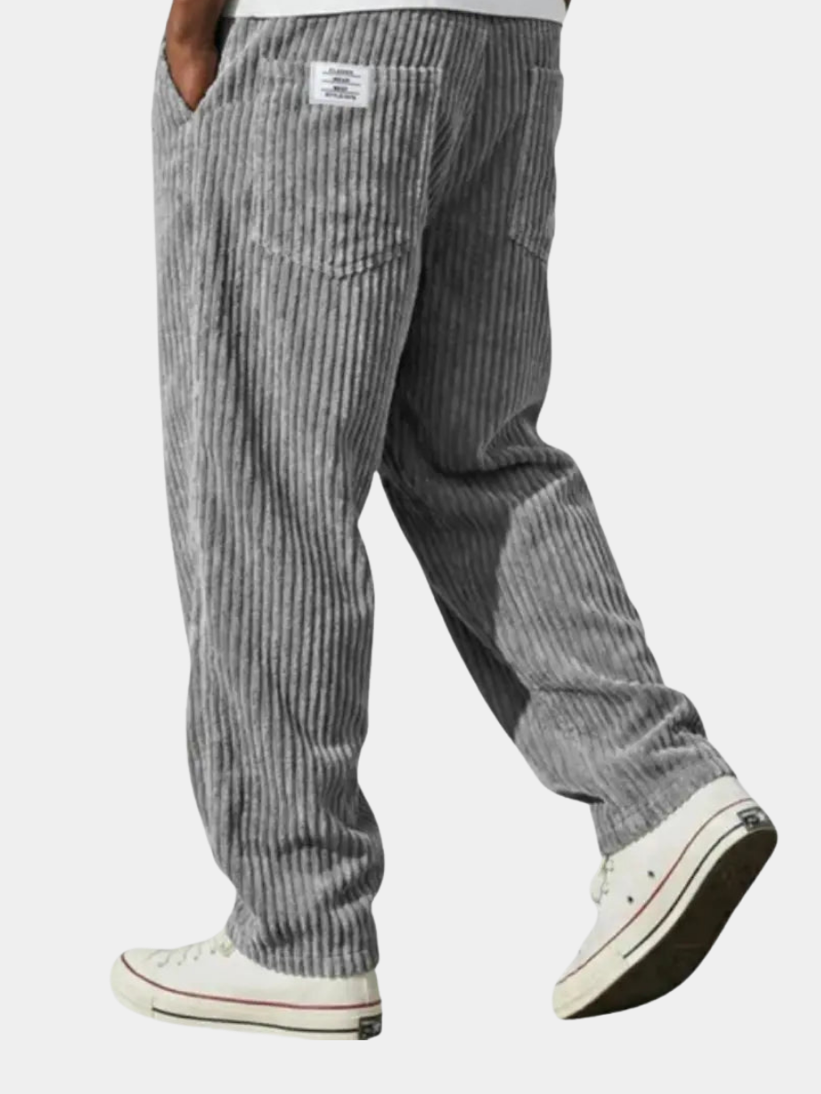 Men's Relaxed Drawstring Corduroy Trousers