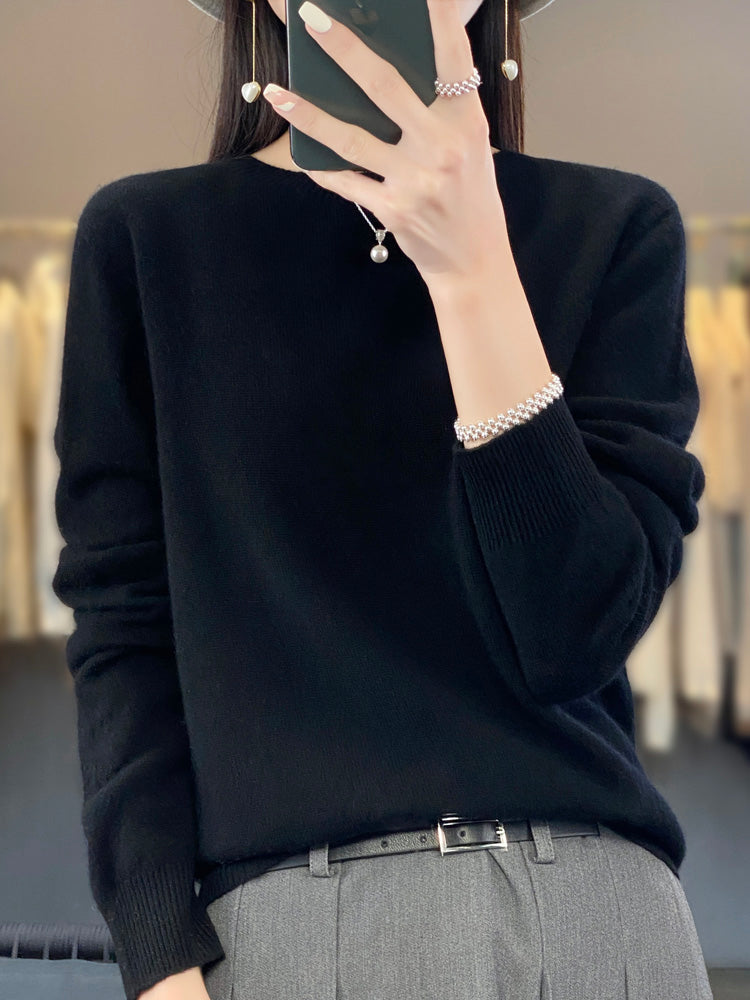Women's Relaxed Knit Pullover Jumper