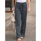 Women's Wide Leg Drawstring Trousers