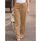 Women's Wide Leg Drawstring Trousers